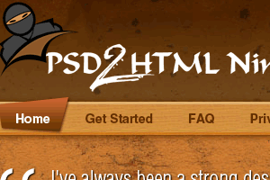 PSD 2 HTML Ninjas