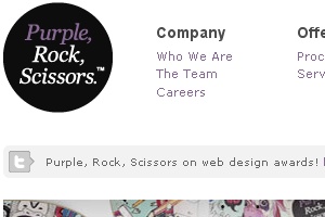Purple Rock Scissors