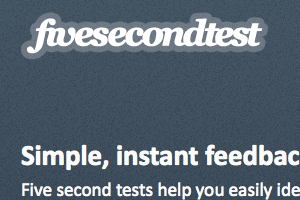 five second test