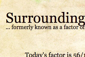 Surroundings factor