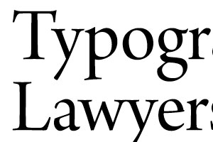 Typography for lawyers